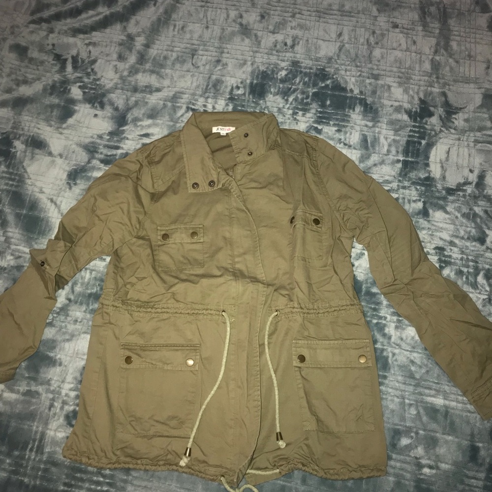 Green cargo jacket size XL justfab